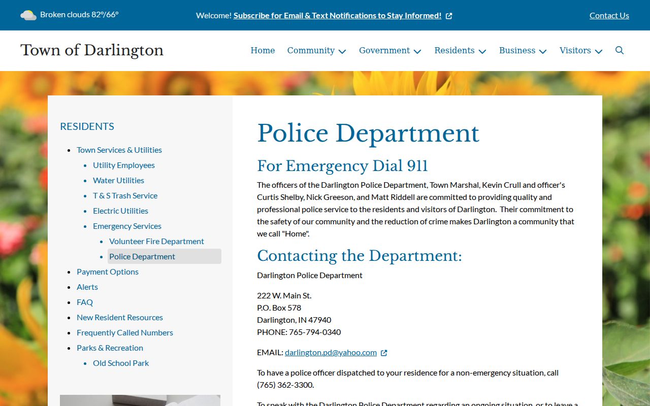 Darlington warrant search town law enforcement source